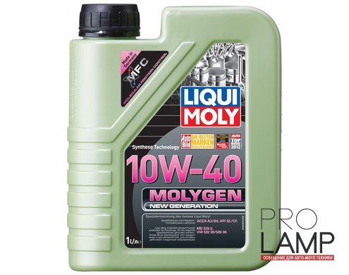 LIQUI MOLY Molygen New Generation 10W-40 — НС-синтетическое моторное масло 1 л.