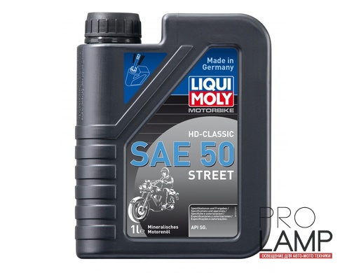 LIQUI MOLY Motorbike HD-Classic SAE 50 Street — Минеральное моторное масло для 4-тактных мотоциклов 1 л.