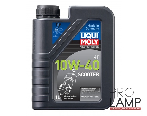 LIQUI MOLY Motorbike 4T 10W-40 Scooter — Минеральное моторное масло для скутеров 1 л.