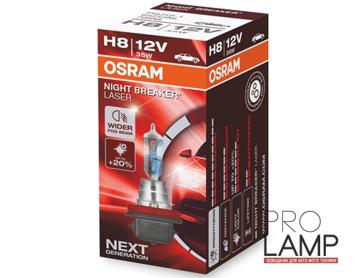 Галогеновые лампы Osram Night Breaker Laser NG H8 - 64212NL